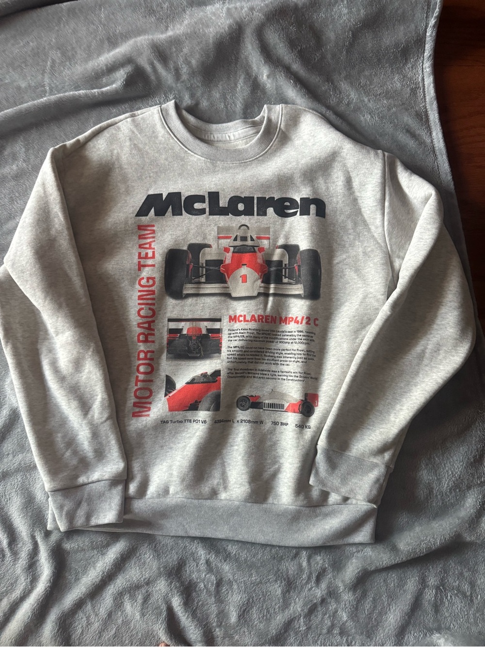 McLaren Grey Graphic Sweatshirt